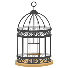cage with birds
