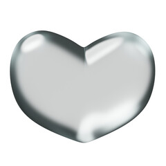 love glass in 3d render illustration