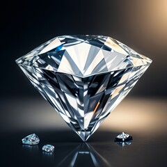 Diamond crystal gemstone clear 