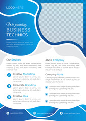 Clean corporate business flyer, Brochure template design modern cover layout, annual report, marketing flyer in A4 size with colorful variation proposal, promotion, advertise and publication.