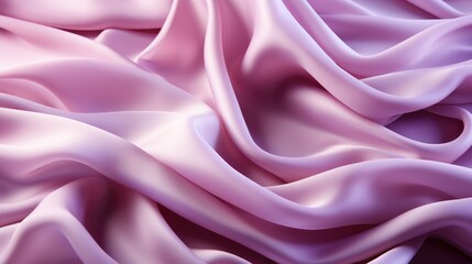 Fototapeta premium Beautiful silk pastel purple violet white cloth floating flying in the air. Mock up template for product presentation. 3D rendering