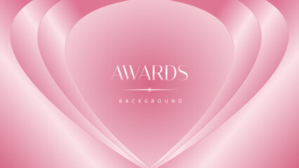 Pink light luxury award graphic background. Modern template premium corporate abstract design. Template trophy banner certificate dynamic. Vector illustration.