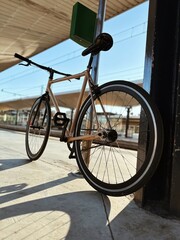 Fixie esperando su tren
