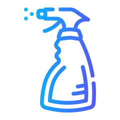 spray Line Gradient Icon