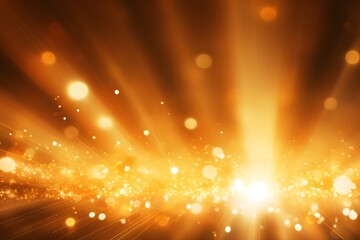 Obraz premium Abstract golden light rays scene background.