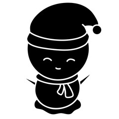 snowman cartoon illustration