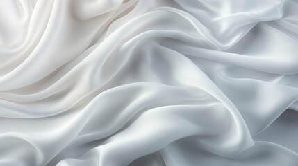 white Silk Waves Background