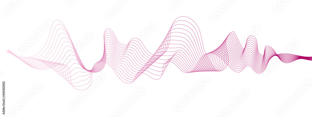 Poster abstract voice sound wave pattern element, voice sound wave liens and audio technology background.