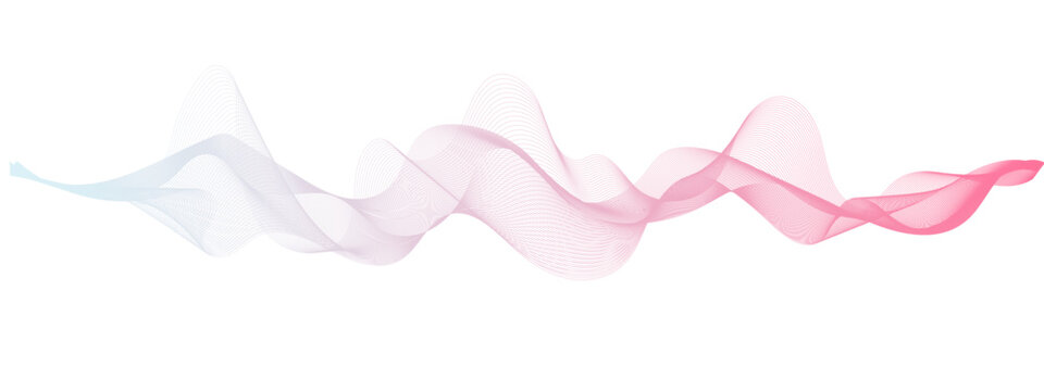 Abstract colorful sound, voice, music curved and wave lines background.  Abstract volume voice technology vibrate wave and music background. Abstract music wave, radio signal, voice background.