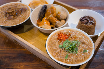 Traditional Taiwanese local street food