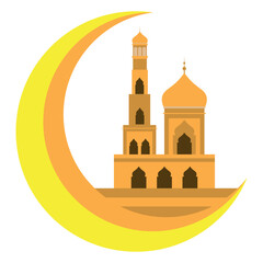 Mosque and Moon