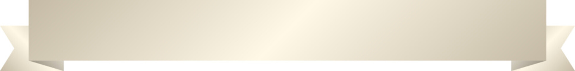 シルバーのリボンのシンプルでおしゃれなイラスト