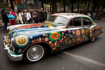 Happy Dia De Los Muertos Concept. Dia De Los Muertos Background. Dia De Los Muertos Theme. Generative Ai