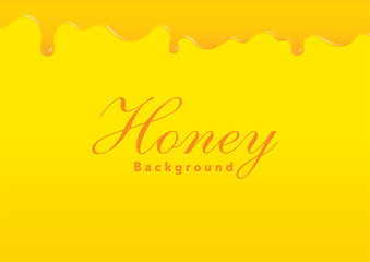 垂れる蜂蜜・バター・チーズ・オイル・マーマレード・インクのイラスト　黄色地　A-02 © takahashi