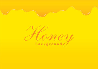 垂れる蜂蜜・バター・チーズ・オイル・マーマレード・インクのイラスト　黄色地　A-03 © takahashi