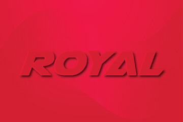 Editable Royal 3d styles mockup concept text effect style
