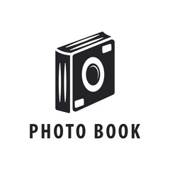 camera photo book logo design