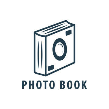 camera photo book logo design