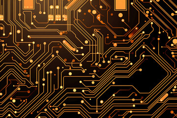 The printed circuit board of a modern computer. Motherboard for electronic systems and equipment.