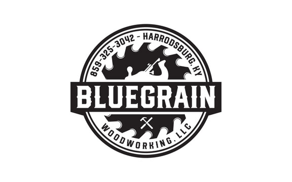 Vintage Carpentry Vector Logo, Design Illustration Carpenter badge, Hammer Steel Saws Concept