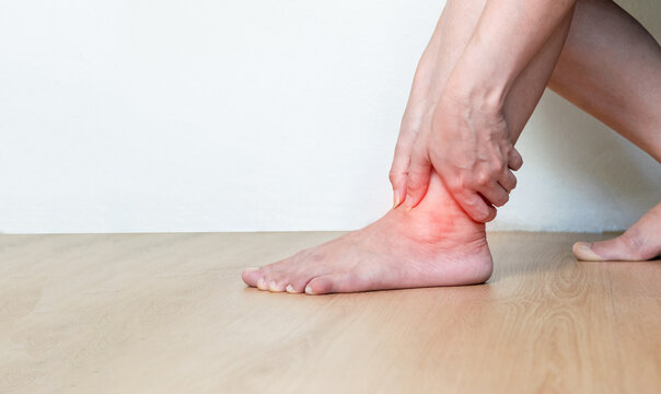 Inflammation of the ankle bones a human