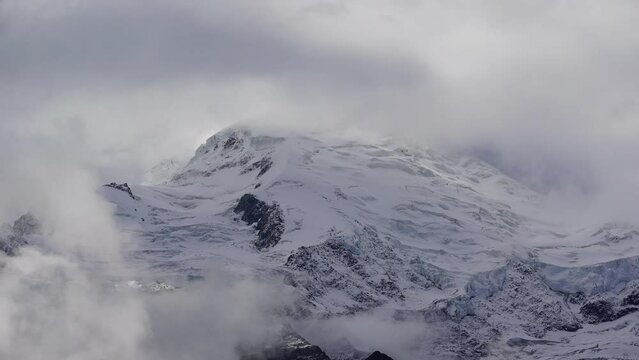 Timelapse nuage mont-blanc