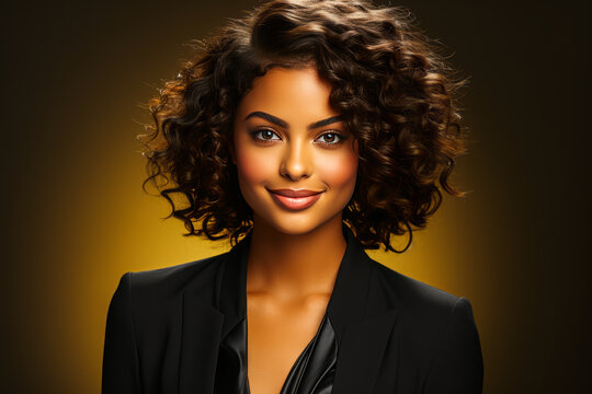 Empowering image of a confident female reporter with notepad, depicted against a plain studio background. Symbolizes media ethics, democracy and journalistic integrity.