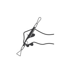 illustration of potter's tools, vector art.