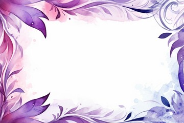   Frame Watercolor purple Background