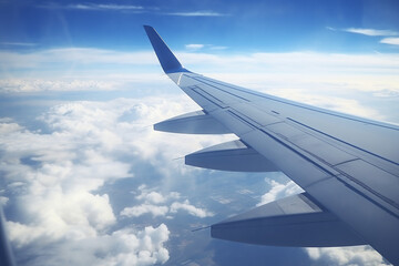 Fototapeta premium view from airplane window