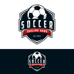 Soccer Logo or football club sign Badge. Football logo vector design illustration