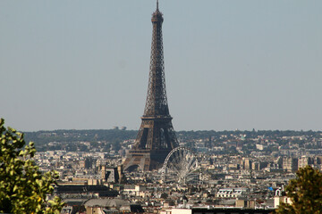 Paris - Parc de Belleville - Tour Eiffel