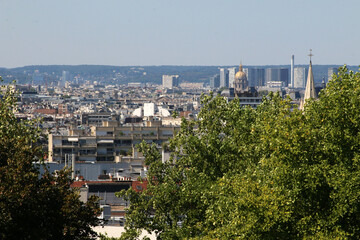 Paris - Parc de Belleville - Vue Panoramique