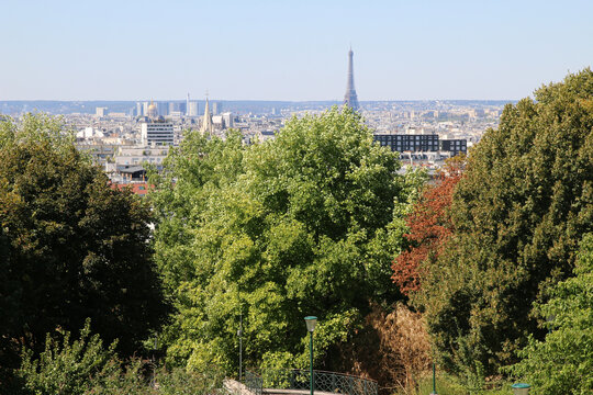 Paris - Parc de Belleville - Vue Panoramique