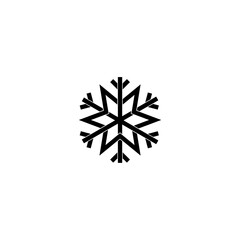 Snowflake logo. Snowflake icon isolated on white background