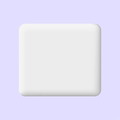 Vector blank speech bubble pin on white background