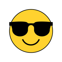  Vector flat emoticon reaction on white background
