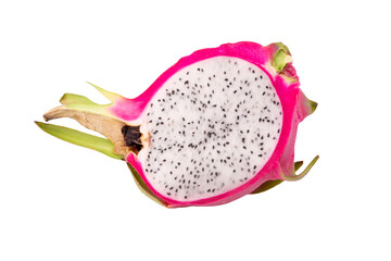 Dragonfruit or Pitaya isolated on a transparent background