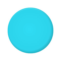 Vector 3d blue circle on white background