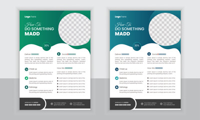 simple and mnimal madical flyer tamplate.