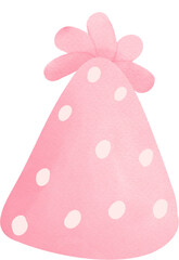cute pink birthday party hat