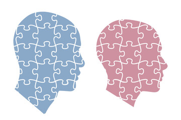 ジグソーパズルの男女