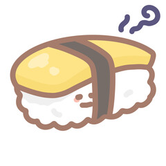 玉子のお寿司さんガッカリ！PNG