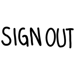 Sign out