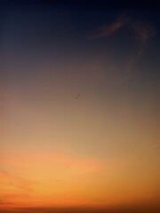 sunset over the sea