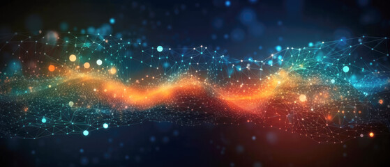 Fototapeta premium abstract light futuristic technology background