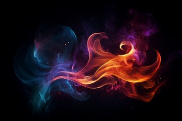 Fototapeta premium Energy dark colorful background. Generate AI