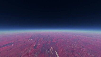 High altitude aerial view of the Simpson Desert Northern Territory. Australia