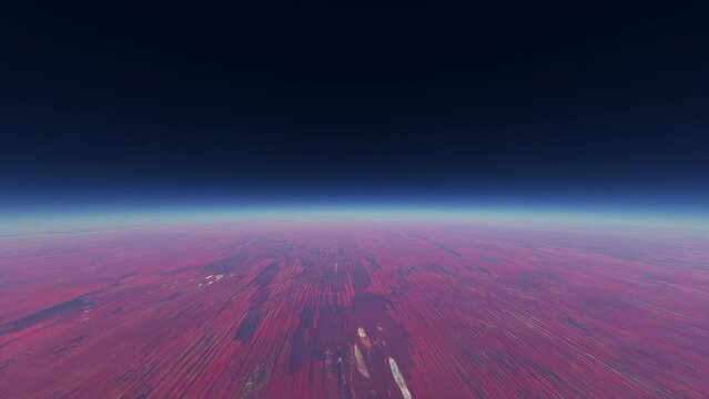 High altitude aerial view of the Simpson Desert Northern Territory. Australia