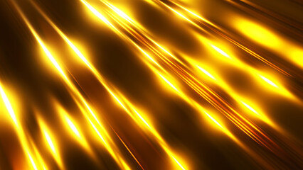 Obraz premium Gold metallic background, shiny striped 3D metal abstract backgroun